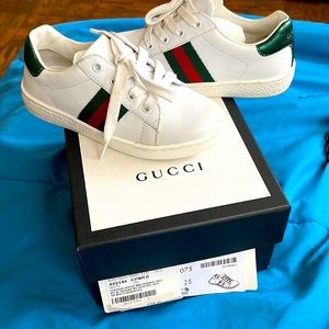 Gucci Leather Ace Sneakers
